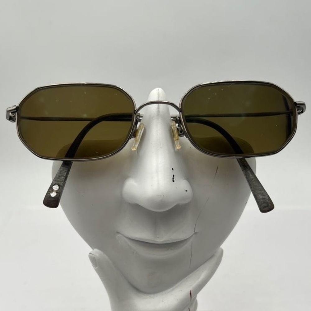 Vintage Tourneau T031 Gunmetal Oval Sunglasses Frames